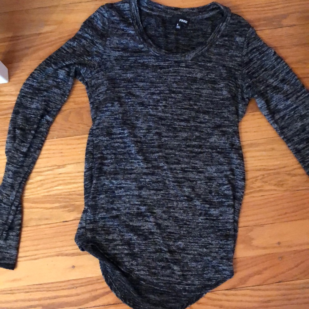 Grey burnout long sleeve